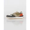 Baskets Multicolore Kaki Beige Orange Homme - Teddy Smith -spartoo shop baskets multicolore kaki beige orange homme teddy smith