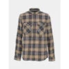 Chemise à Carreaux Valentin Marron Homme - Teddy Smith -spartoo shop chemise a carreaux valentin marron homme teddy smith