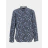 Chemise à Fleurs Axel Bleu Homme - Teddy Smith -spartoo shop chemise a fleurs axel bleu homme teddy smith