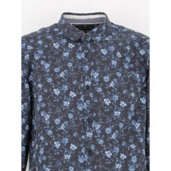 Chemise à Fleurs Axel Bleu Homme - Teddy Smith -spartoo shop chemise a fleurs axel bleu homme teddy smith 2