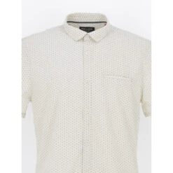 Chemise Imprimés Cut Beige Homme - Teddy Smith -spartoo shop chemise imprimes cut beige homme teddy smith 2
