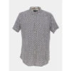 Chemise Imprimés Mosaïque Fox Bleu Marine Homme - Teddy Smith