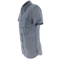 Chemise Manches Courtes Austin Bleu Homme - Teddy Smith -spartoo shop chemise manches courtes austin bleu homme teddy smith 4