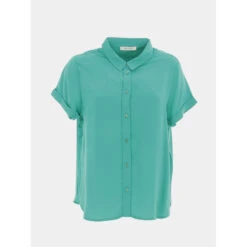 Chemise Manches Courtes Ellie Vert Femme - Teddy Smith