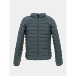 Doudoune Blight Uni Logo Badge Vert Forêt Homme - Teddy Smith