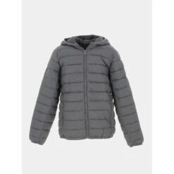 Doudoune Blighter Logo Badge Gris Garçon - Teddy Smith