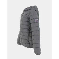 Doudoune Blighter Logo Badge Gris Garçon - Teddy Smith -spartoo shop doudoune blighter logo badge gris garcon teddy smith 1 2