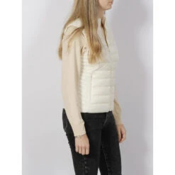 Doudoune Sans Manche Terry Blanc Femme - Teddy Smith -spartoo shop doudoune sans manche terry blanc femme teddy smith 2