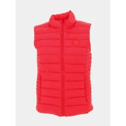 Doudoune Sans Manche Terry Rouge Femme - Teddy Smith