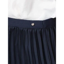 Jupe Midi Plissé Bleu Marine Femme - Teddy Smith -spartoo shop jupe midi plisse bleu marine femme teddy smith 3