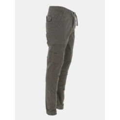 Pantalon Cargo Murray Kaki Garçon - Teddy Smith -spartoo shop pantalon cargo murray kaki garcon teddy smith 3