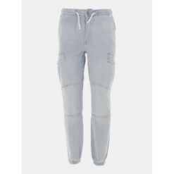 Pantalon Cargo Pikers 2 Bleu Clair Garçon - Teddy Smith