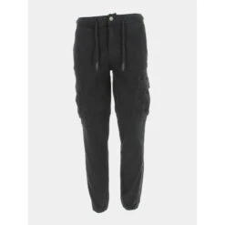 Pantalon Cargo Pikers Noir Homme - Teddy Smith