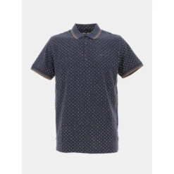 Polo Imprimés Pasy 2 Bleu Marine Homme - Teddy Smith
