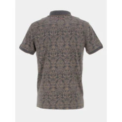 Polo Imprimés Pasy 2 Gris Marron Homme - Teddy Smith -spartoo shop polo imprimes pasy 2 gris marron homme teddy smith 1