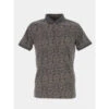 Polo Imprimés Pasy 2 Gris Marron Homme - Teddy Smith -spartoo shop polo imprimes pasy 2 gris marron homme teddy smith