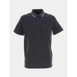 Polo Pasy 2 à Points Blancs Bleu Marine Homme - Teddy Smith