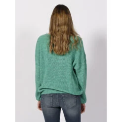 Pull Laine Mag Vert Femme - Teddy Smith -spartoo shop pull laine mag vert femme teddy smith 1