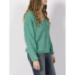 Pull Laine Mag Vert Femme - Teddy Smith -spartoo shop pull laine mag vert femme teddy smith 2