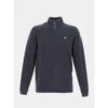Pull Marty Col Zippé Bleu Marine Homme - Teddy Smith -spartoo shop pull marty col zippe bleu marine homme teddy smith
