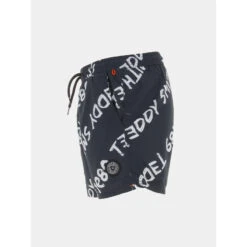 Short De Bain Imprimés Logo Nova Noir Garçon - Teddy Smith -spartoo shop short de bain imprimes logo nova noir garcon teddy smith 2