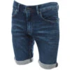 Short En Jean Scotty 3 Bleu Marine Garçon - Teddy Smith