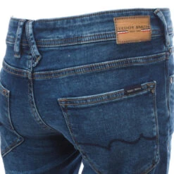 Short En Jean Scotty 3 Bleu Marine Garçon - Teddy Smith -spartoo shop short en jean scotty 3 bleu marine garcon teddy smith 3