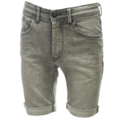 Short En Jean Scotty 3 Gris Garçon - Teddy Smith