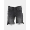 Short En Jean Scotty 3 Noir Garçon - Teddy Smith
