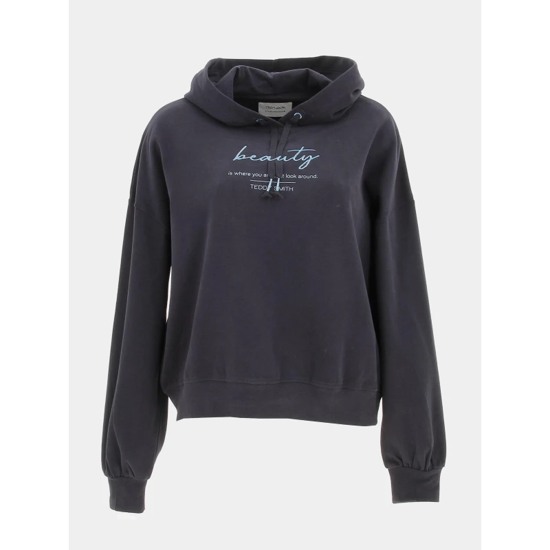 Sweat à Capuche Puckie Bleu Marine Fille - Teddy Smith 3 Sweat à Capuche Puckie Bleu Marine Fille - Teddy Smith