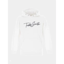 Sweat à Capuche Sevan Signature Blanc Garçon - Teddy Smith