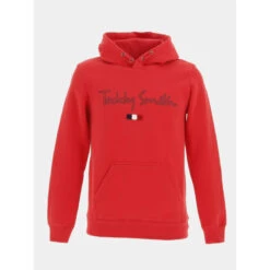 Sweat à Capuche Seven Rouge Garçon - Teddy Smith