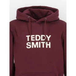 Sweat à Capuche Siclass Bordeaux Homme - Teddy Smith -spartoo shop sweat a capuche siclass bordeaux homme teddy smith 1 2