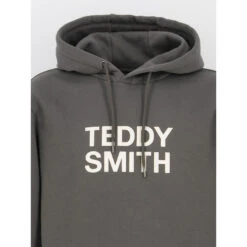 Sweat à Capuche Siclass Gris Anthracite Homme - Teddy Smith -spartoo shop sweat a capuche siclass gris anthracite homme teddy smith 2