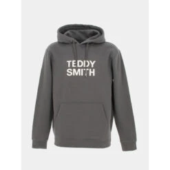 Sweat à Capuche Siclass Gris Anthracite Homme - Teddy Smith