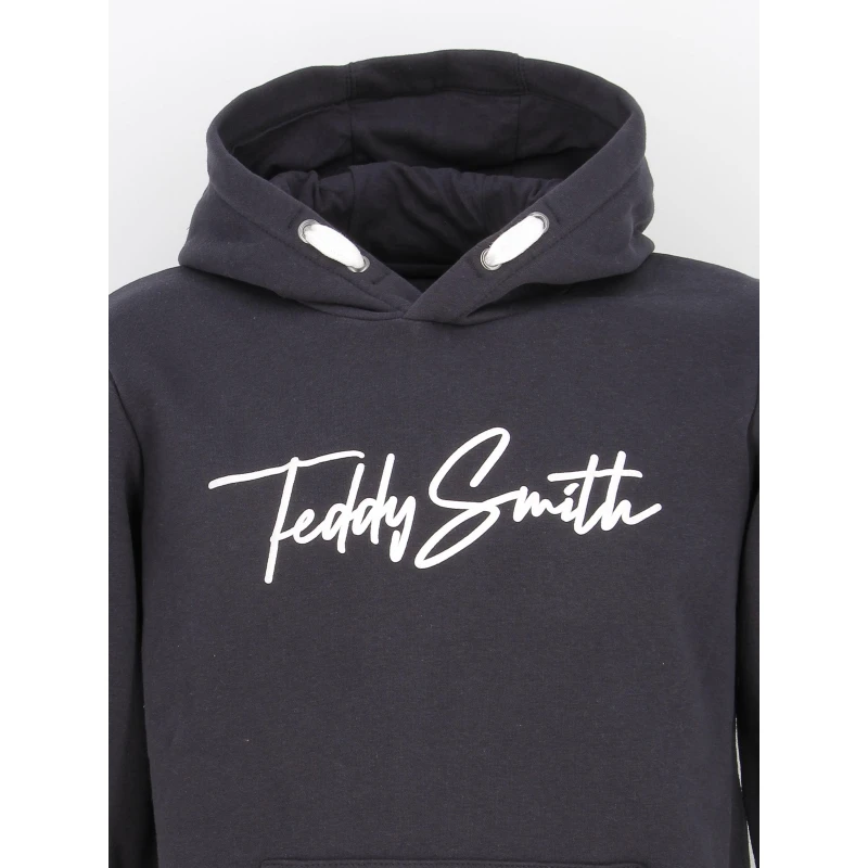 Sweat Capuche Evan Signature Bleu Garçon - Teddy Smith 5 Sweat Capuche Evan Signature Bleu Garçon - Teddy Smith – Image 3