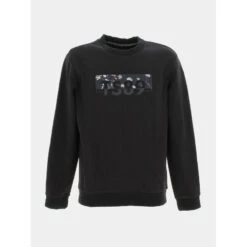 Sweat Esio 2 Logo Floral Noir Homme - Teddy Smith