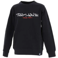 Sweat Logo Micke Bleu Marine Garçon - Teddy Smith