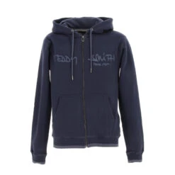 Sweat Zippé à Capuche Giclass Bleu Marine Homme - Teddy Smith