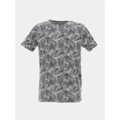 T-shirt Feuillage Vigo Gris Homme - Teddy Smith