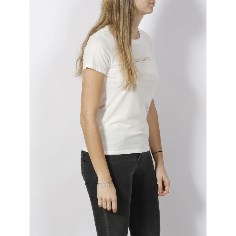 T-shirt Logo Doré Ticia Blanc Fille - Teddy Smith 5 T-shirt Logo Doré Ticia Blanc Fille - Teddy Smith – Image 3
