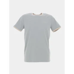 T-shirt Logo The Tee Beige Bleu Homme - Teddy Smith