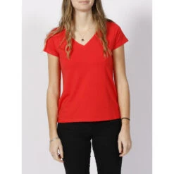 T-shirt Mia Rouge Femme - Teddy Smith