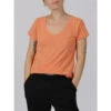 T-shirt Narcy Orange Femme - Teddy Smith -spartoo shop t shirt narcy orange femme teddy smith