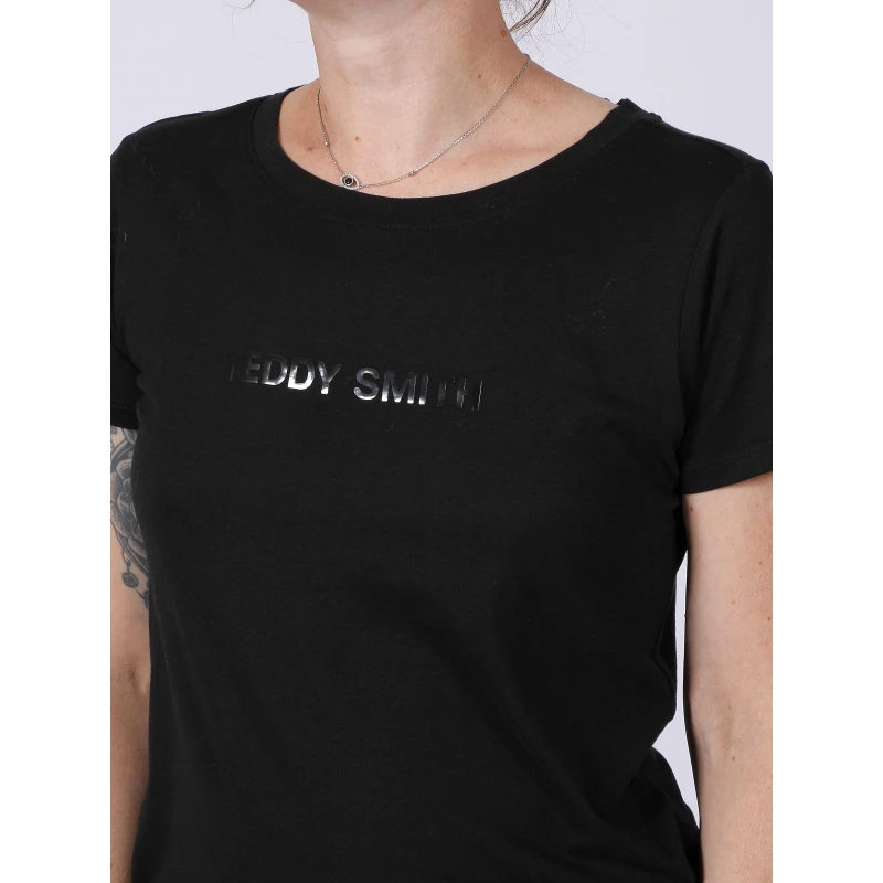 T-shirt New Ticia Noir Femme - Teddy Smith 6 T-shirt New Ticia Noir Femme - Teddy Smith – Image 4
