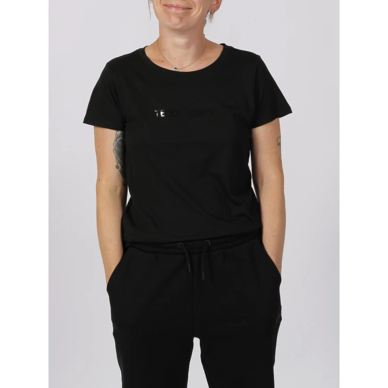 T-shirt New Ticia Noir Femme - Teddy Smith 3 T-shirt New Ticia Noir Femme - Teddy Smith