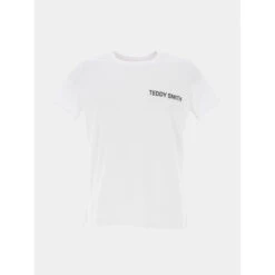 T-shirt Required Logo Dos Blanc Garçon - Teddy Smith