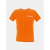 T-shirt Required Logo Dos Orange Garçon - Teddy Smith -spartoo shop t shirt required logo dos orange garcon teddy smith