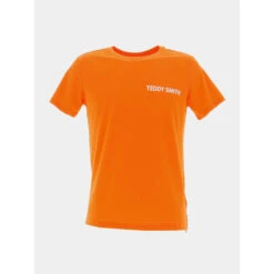 T-shirt Required Logo Dos Orange Garçon - Teddy Smith