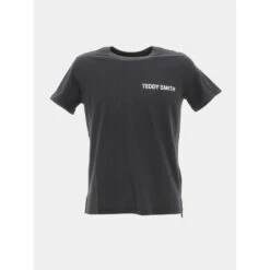 T-shirt Required Logo Noir Garçon - Teddy Smith